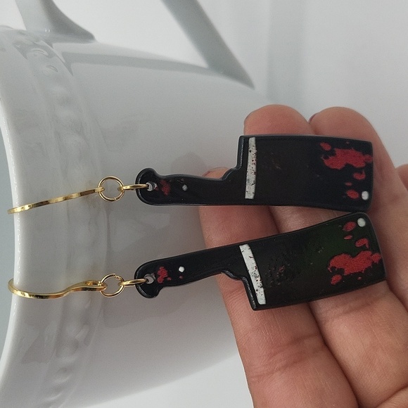 1925- Handmade Halloween Earrings NWT - Picture 3 of 6